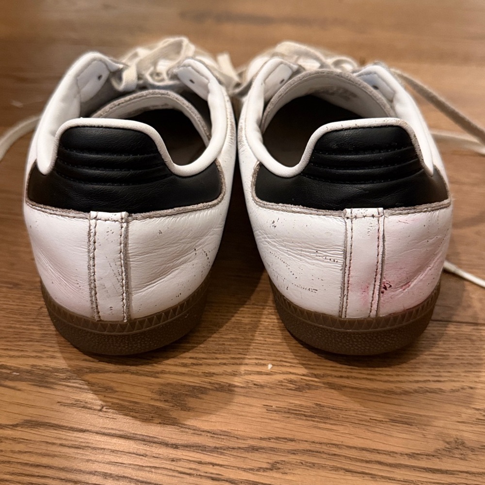 Adidas White and Black Classic samba Sneakers - Picture 4 of 8
